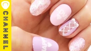 最強ガーリーネイルはこれ！レースアップネイル | Lace-up nail