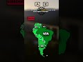 How many people speak Esperanto in your country? #shorts #map #southamerica #geography