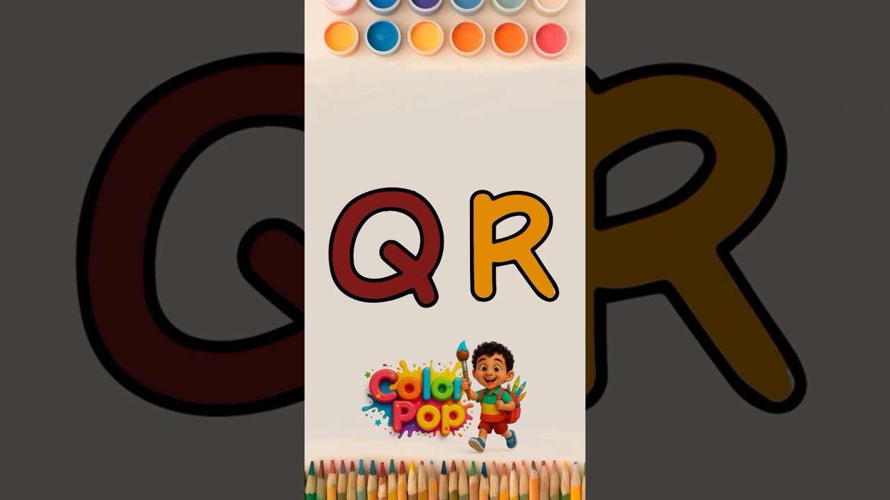 Q R Coloring for Toddlers | Fun ABC Coloring 