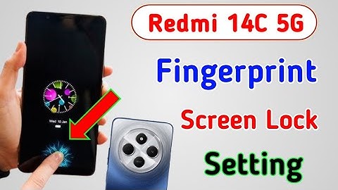 Redmi 14C 5g Fingerprint Screen Lock Setting | how to display fingerprint in redmi 14c 5g