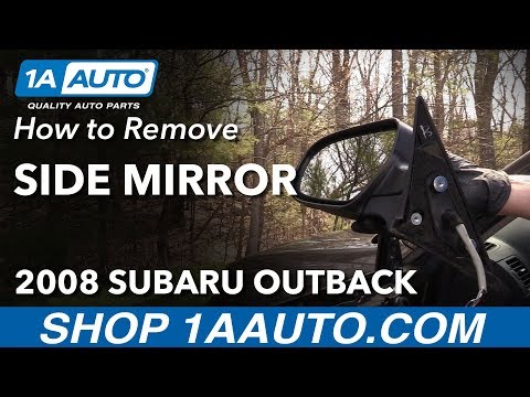 How to Replace Side Mirror 04-09 Subaru Outback