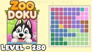 Zoodoku : Meowdoku Brain Puzzle Level 280 Walkthrough Solution