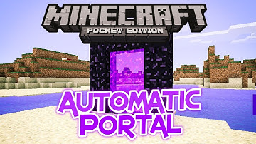 How to build an automatic Nether Portal in Minecraft PE (0.14.1)