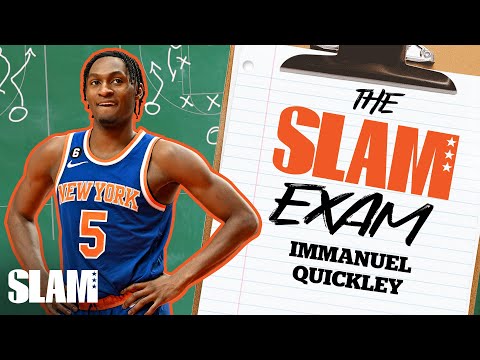 Immanuel Quickley FACETIMES DRose, Jalen Brunson & Coach Cal Asking For Help With Quiz!! | SLAM Exam