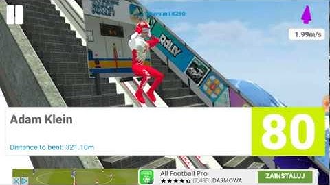 Android Ski Jump Vikersund 353,23m!!! Najdłuższy skok świata!!!