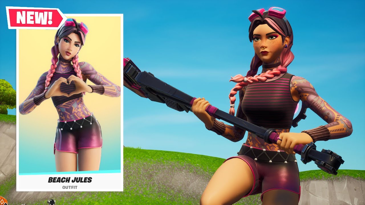 NEW BEACH JULES Skin Gameplay in Fortnite!