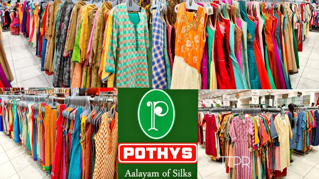 Pothys Kurtis & Tops Collections with Price//Size M to 5XL//Free Video ...