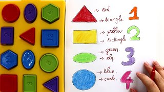 Match The Shapes Box Game | Teaching Numbers and Coloring Shapes for Preschoolers | Kid Coloring TV screenshot 3