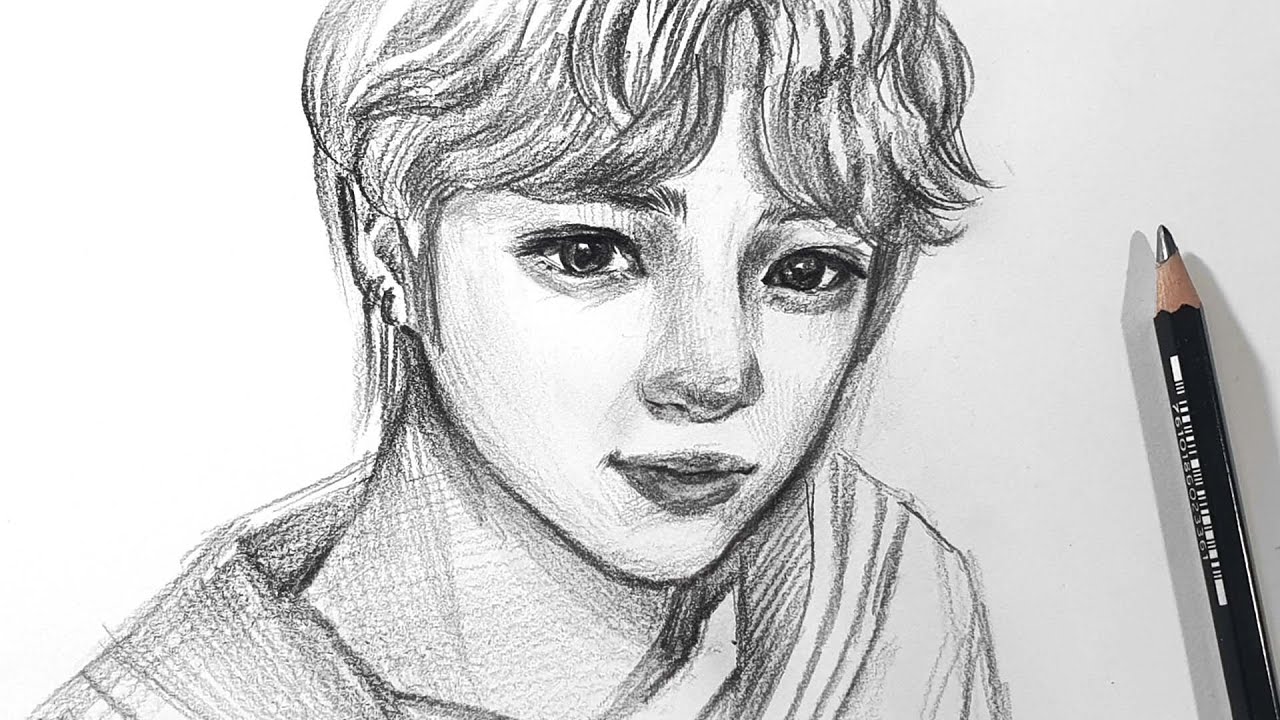 How to Draw TXT Beomgyu pencil drawing YouTube