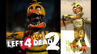 Withered Chica replaces Spitter  - Left 4 Dead 2 Mods