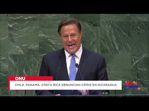 Chile, Panamá y Costa Rica denuncian en la ONU crisis en Nicaragua.