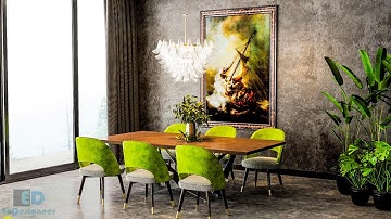 Architectural Visualizations: Interior Rendering (Nice Living Room 022) Using Vray for 3ds max 2018