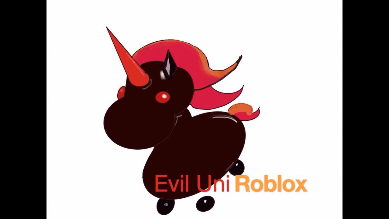 How To Draw Evil Unicorn Roblox Adopt Me Youtube