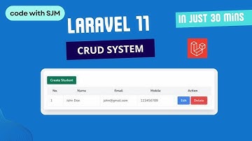 Laravel 11 CRUD Tutorial: Master Create, Read, Update, Delete Operations - 2024 beginners guide.