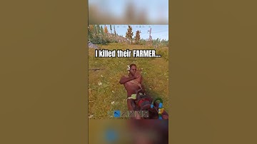 I killed their FARMER outside my base… #rust #consolerust