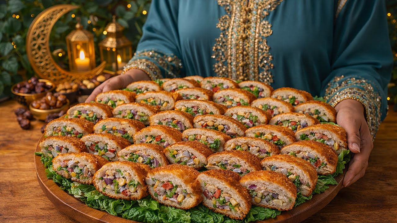 سجلي هذه الوصفه اكيد تحتاجيها 👌بدون عجن وفي 10دقائق فقط🤫أسهل واسرع وألذ فطائر بحشوة سريعة بدون طهو😋