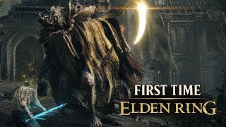 First Time Fighting Margit The Fell Omen | Elden Ring