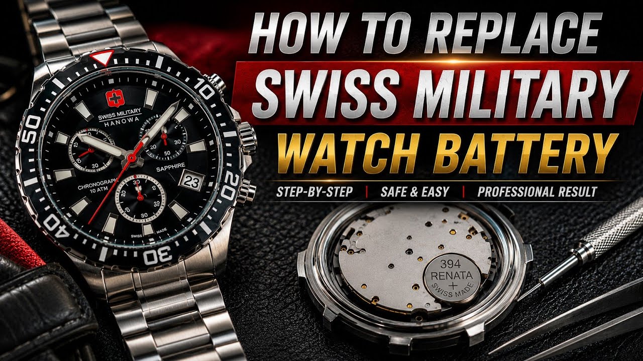 How to Replace a Swiss Military Watch Battery | Step-by-Step