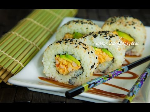 Sushi (California Roll) Recipe 4K
