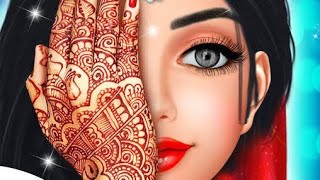 Indian Princess Mehndi Hand & Foot Spa Salon || Indian Style Mehndi design Game screenshot 2