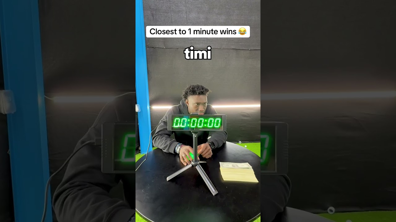 Closest To 1 Minute Blind Challenge 🤣