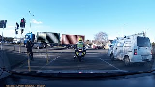 Bicyclist Runs a Red Light || ViralHog