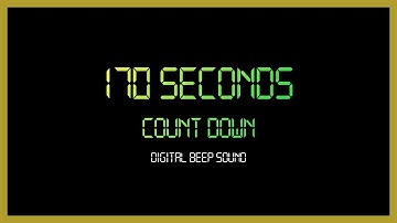 170 Seconds Every Seconds Beep Sound Digital Count down timer