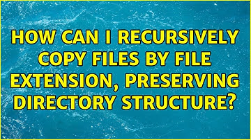 How can I recursively copy files by file extension, preserving directory structure? (7 Solutions!!)