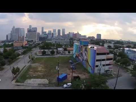 The Biggest Mural in Houston Drone Video