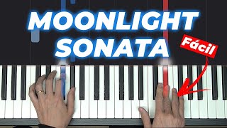 Como tocar Moonlight Sonata no piano (Tutorial fácil para Iniciantes)