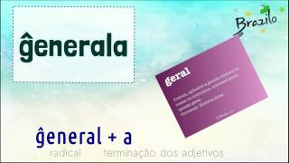ĜENERALA (adjetivo em Esperanto)