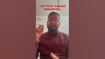 #jlpt Form #payment #deducted but Form not submitted yet?