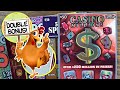DOUBLE BONUS! $50 Casino Millions 🔴 $190 TEXAS LOTTERY Scratch Offs