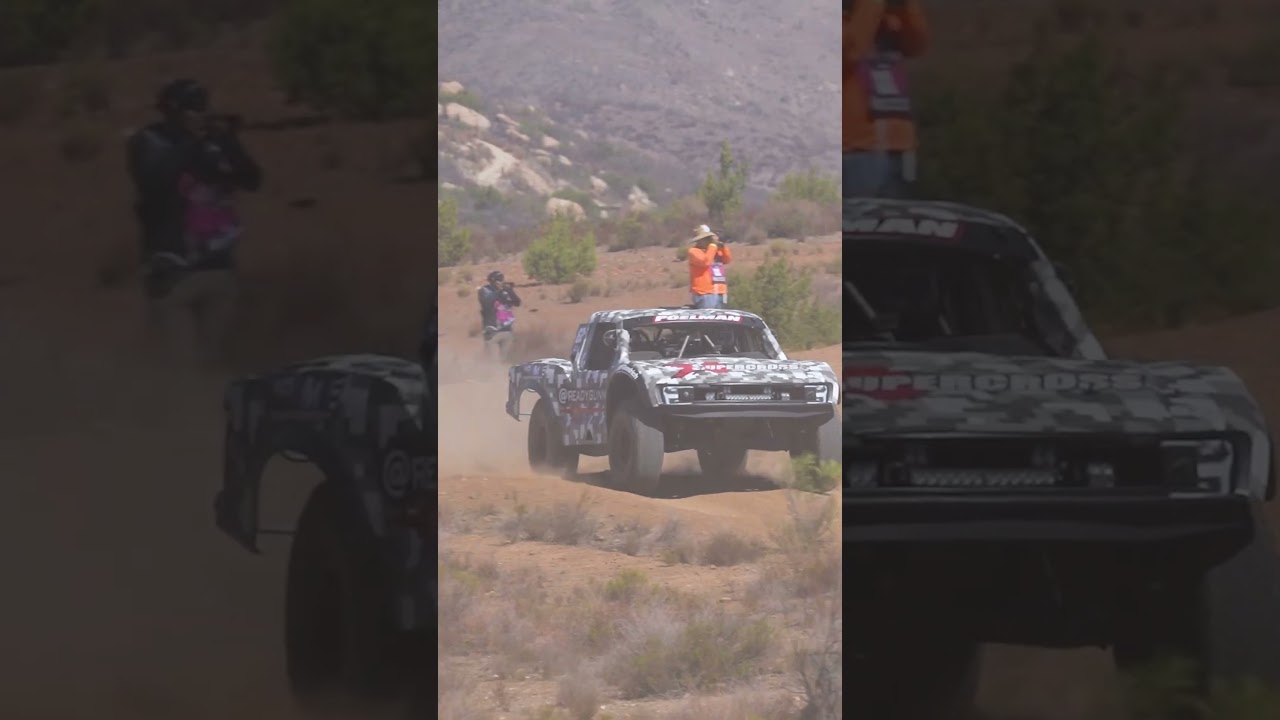 Trophy truck jump