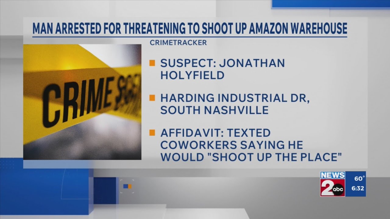Man charged with threatening to shoot Amazon warehouse