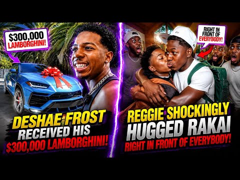Deshae Frost Unboxing Incredible 300K Lamborghini Vs Reggie Shocking Hug To Rakai In Public