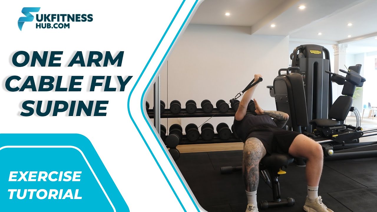 Exercise Tutorial One Arm Cable Fly Supine YouTube