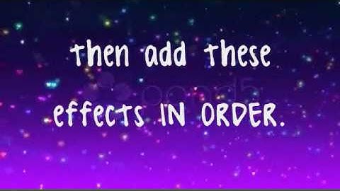 WMM TUTORIAL - effect -  1 * Fast/Flashy Videos