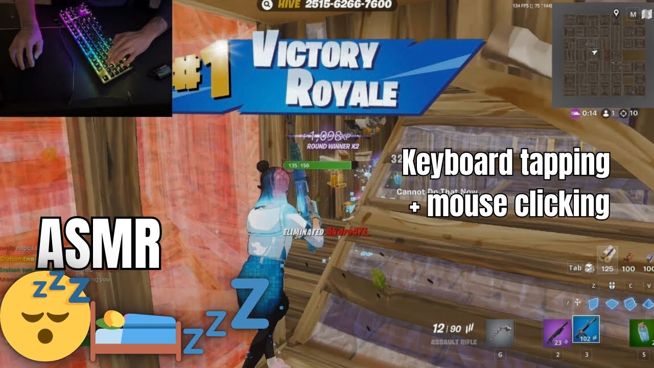 [Fortnite Asmr] Box wars till you fall asleep | keyboard sounds + fast tapping 