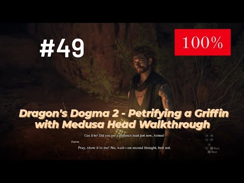 Dragon's Dogma 2 - Petrifying a Griffin with Medusa Head (100% ...