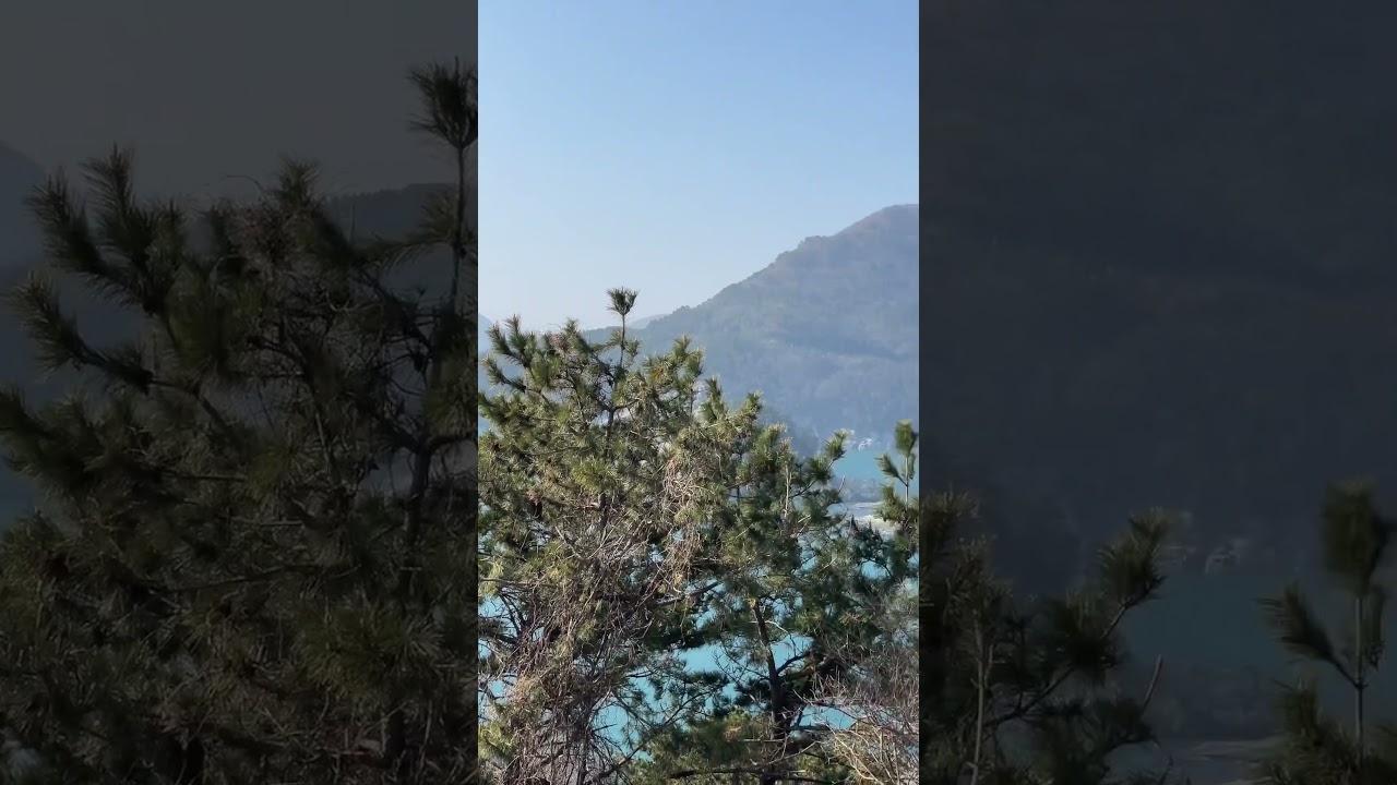 거제 신선대 전망대에서 바라본 해금강 풍경