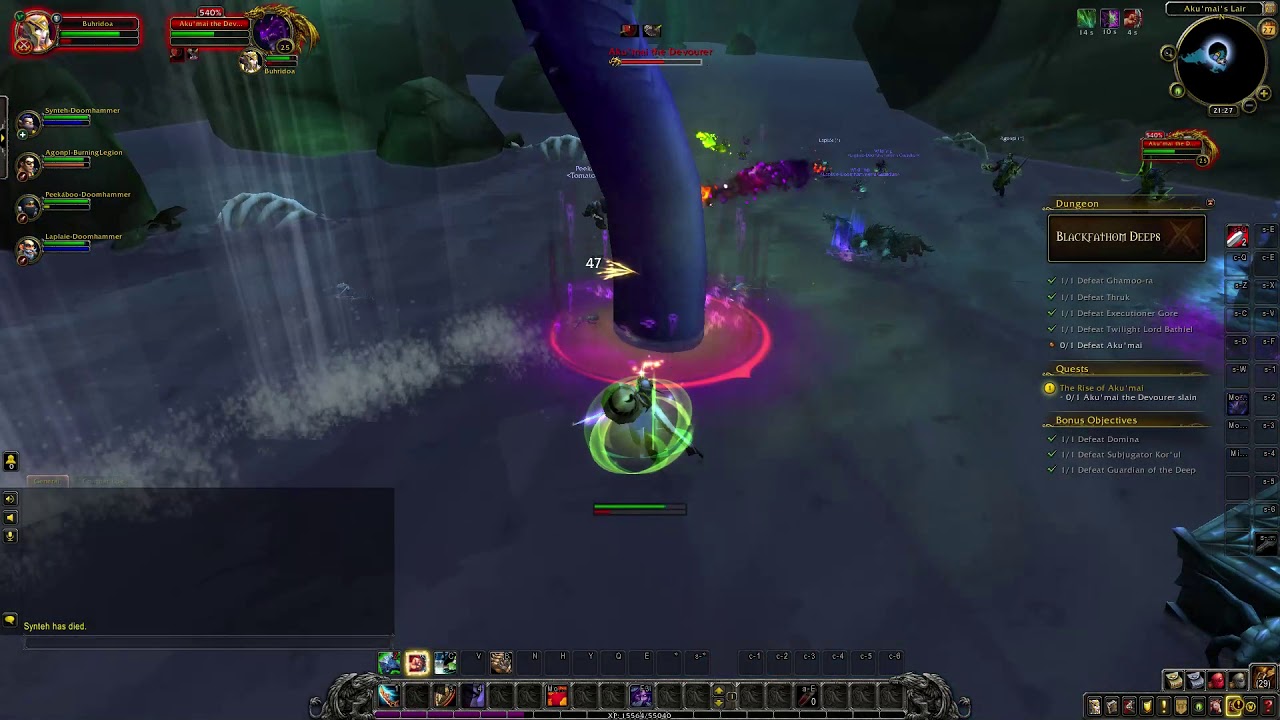 Aku'mai the Devourer boss very hard to kill - World of Warcraft