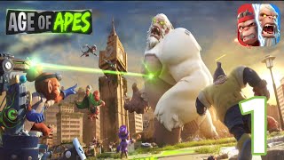 Age of Apes‏ - ‏‏Gameplay walkthrough Part 1 - Intro/Tutorial (iOS, Android)
