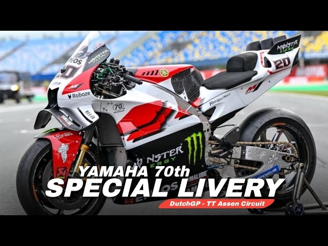 WOW!! YAMAHA 70th SPECIA LIVERY AT TT ASSEN CIRCUIT FOR MOTOGP