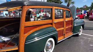 1948 Mercury Station Wagon on display at St. Augustine car show