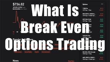 WHAT IS BREAK EVEN OPTIONS TRADING ON ROBINHOOD STOCK MARKET APP FOR BEGINNERS TUTORIAL