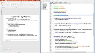 Alex X. Liu Software Design Pattern Course 1: C++ Constants defined by Macros screenshot 3