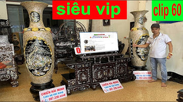 clip 60 (28/11/2023) lục bình khảm ốc, kệ tivi cẩn ốc, lộc bình cẩn ốc, kệ tivi khảm ốc