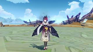 Kujou Sara Animations | Genshin Impact 2.1 Leak