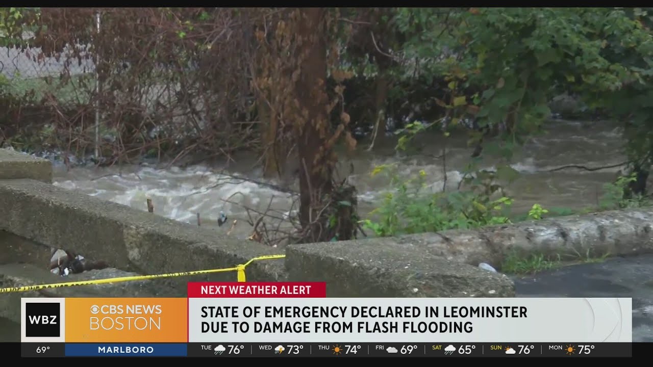 Leominster neighborhood "like a disaster area" after flooding YouTube